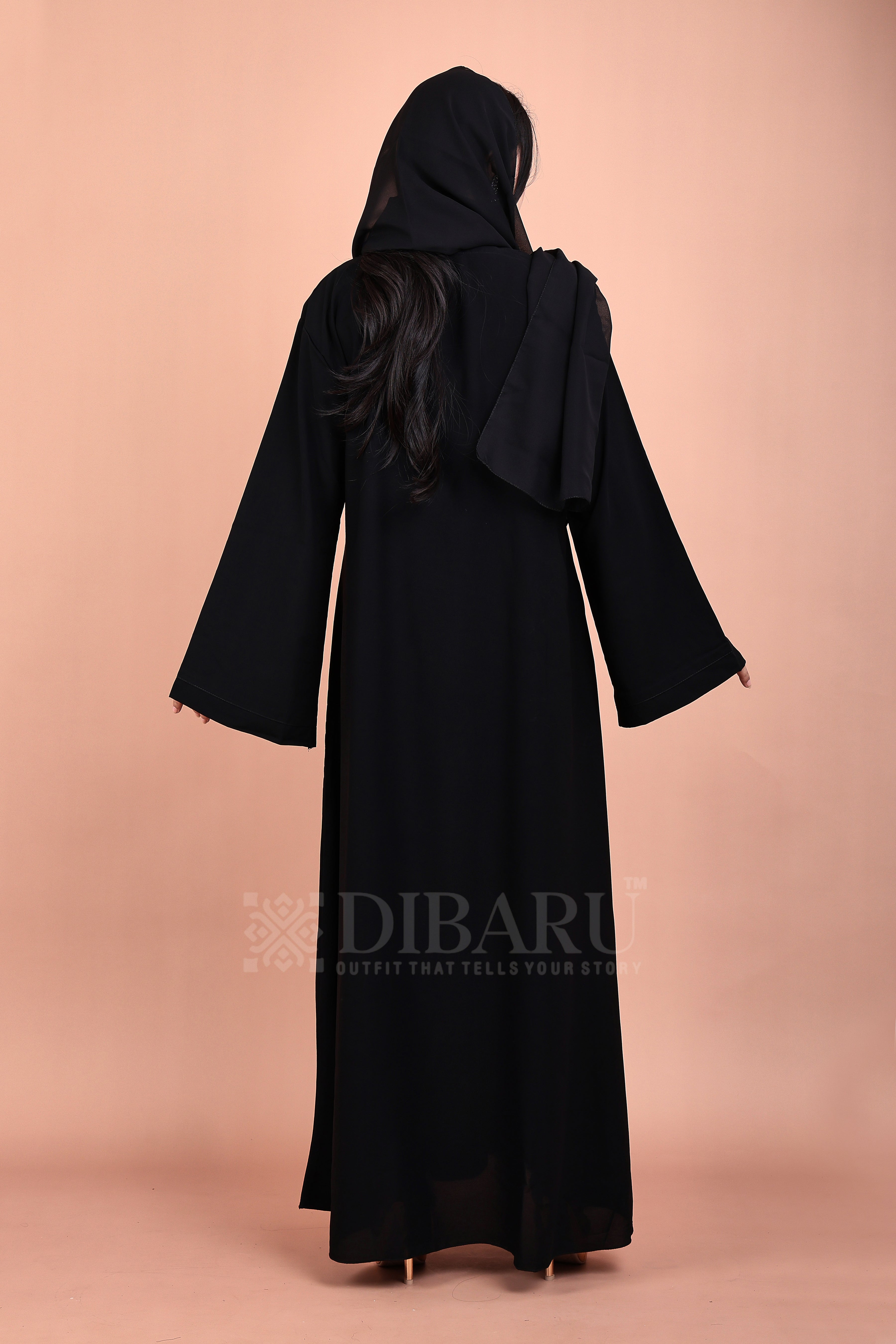 Plazo Sleeves Round Neck Made Up Of Premium Firdos Fabric Full Lenght Burqa For Womens And Girls