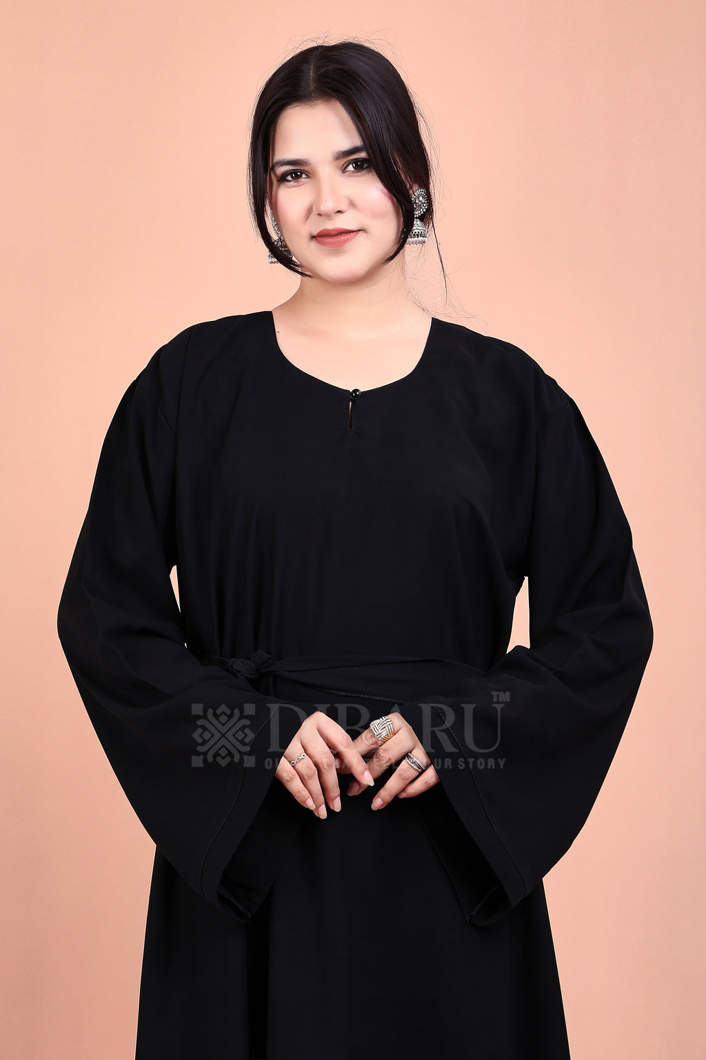 Plazo Sleeves Round Neck Made Up Of Premium Firdos Fabric Full Lenght Burqa For Womens And Girls