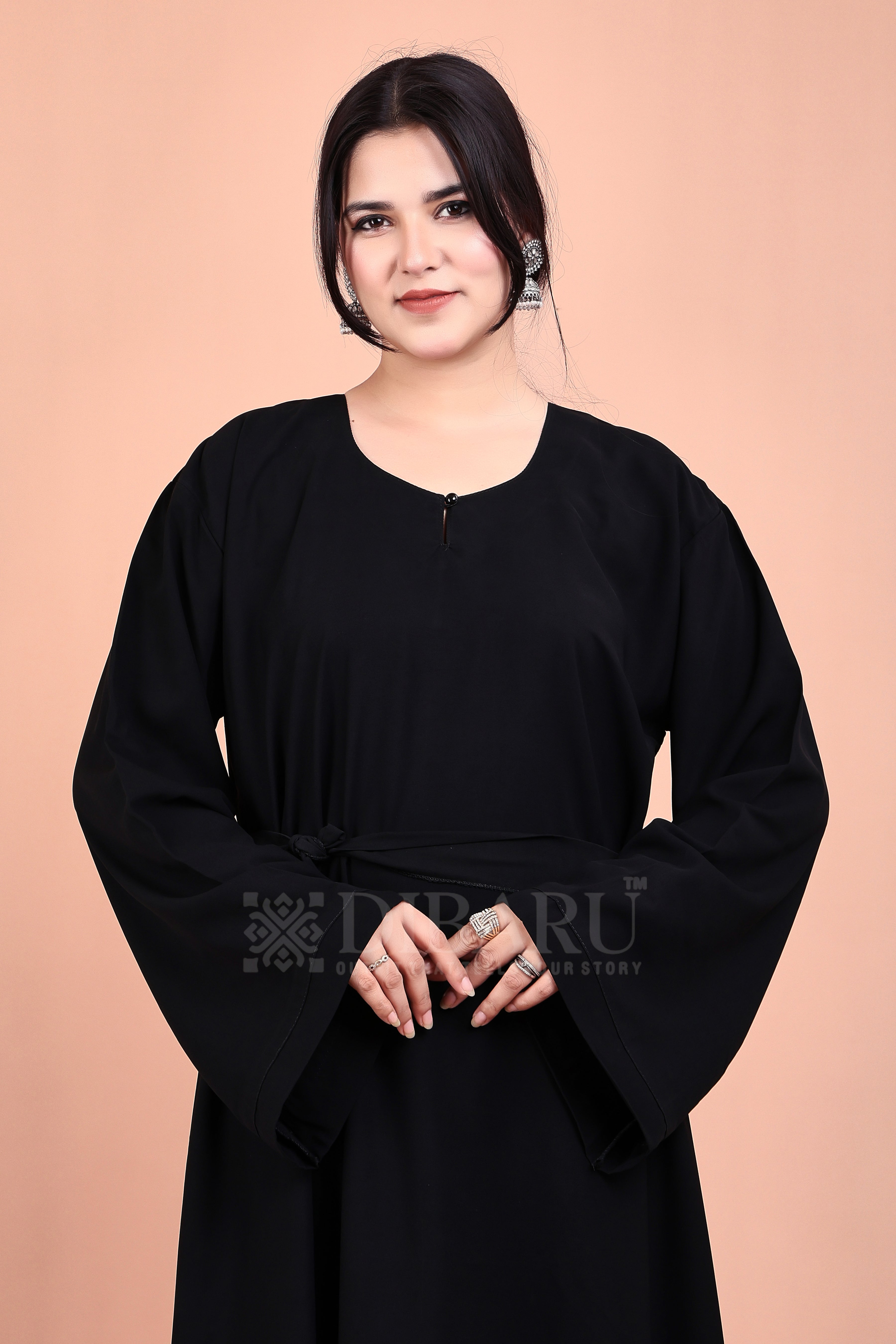 Plazo Sleeves Round Neck Made Up Of Premium Firdos Fabric Full Lenght Burqa For Womens And Girls