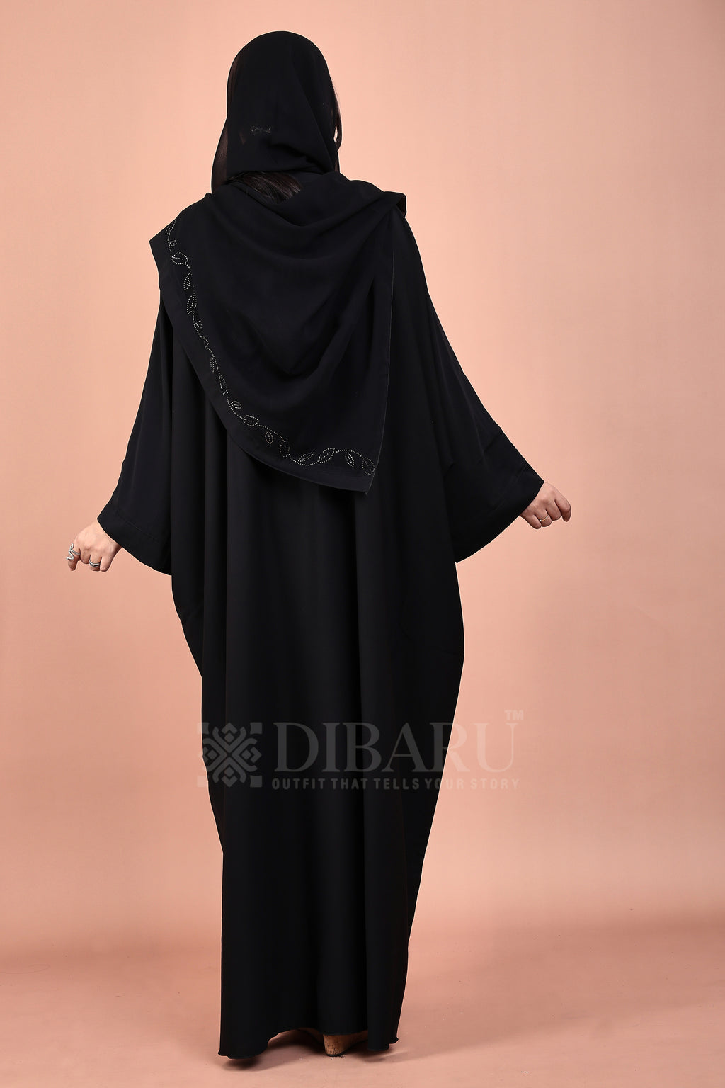 V Neck Ring Design With Plazo Sleeves Made Up Of Imported Nida Fabric Full Lenght Designer Kaftan For Womens And Girls