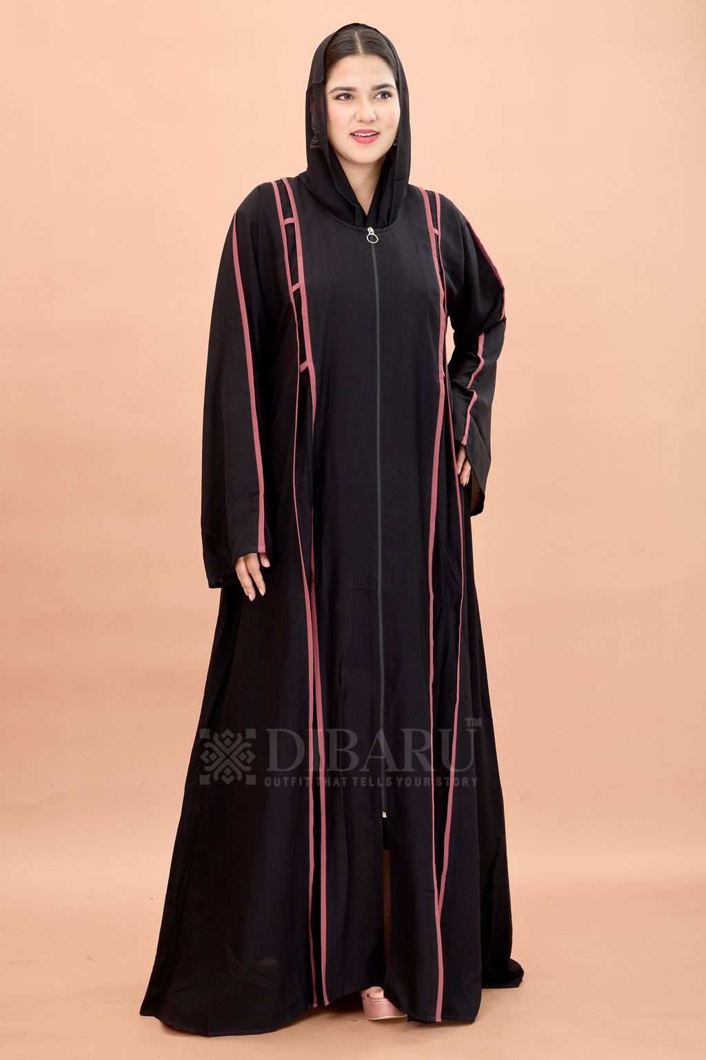 Round Neck Front Open Full Chain 2 Box Luppi with Plazo Sleeve Made Up Of Imported Nida Fabric Full Lenght Designer Aabya For Womens And Girls