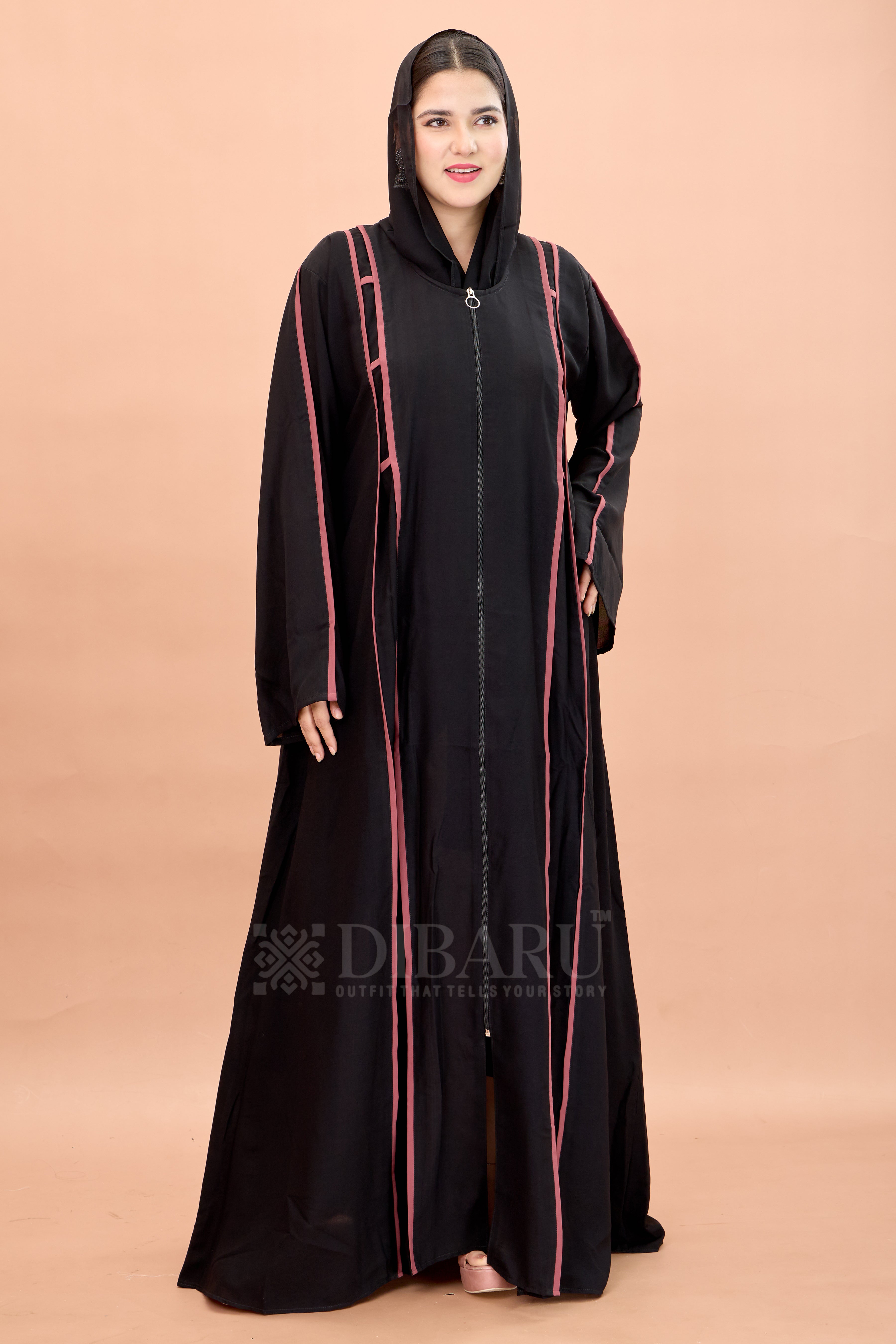 Round Neck Front Open Full Chain 2 Box Luppi with Plazo Sleeve Made Up Of Imported Nida Fabric Full Lenght Designer Aabya For Womens And Girls