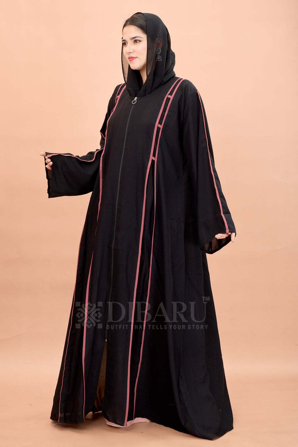 Round Neck Front Open Full Chain 2 Box Luppi with Plazo Sleeve Made Up Of Imported Nida Fabric Full Lenght Designer Aabya For Womens And Girls