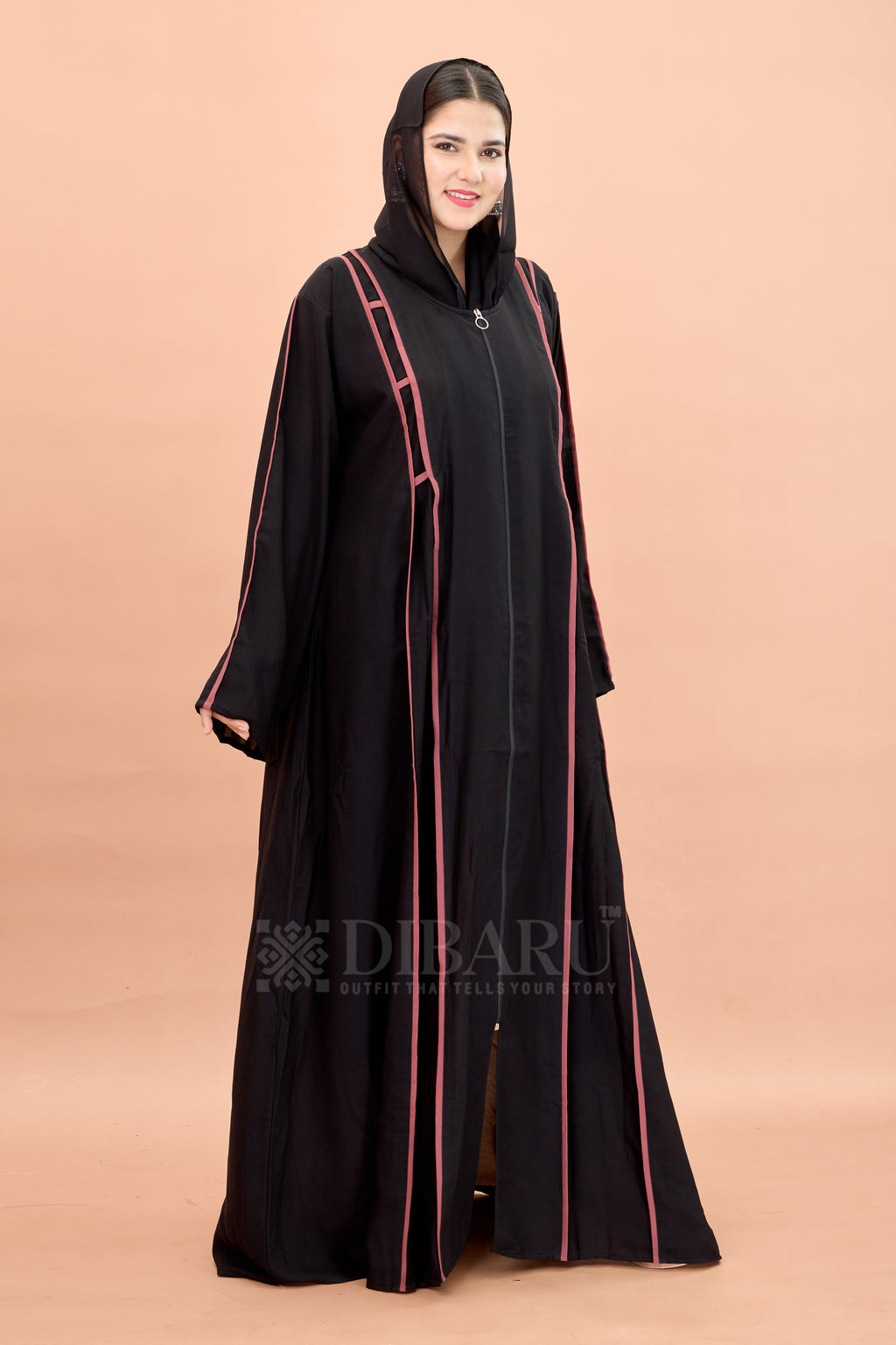 Round Neck Front Open Full Chain 2 Box Luppi with Plazo Sleeve Made Up Of Imported Nida Fabric Full Lenght Designer Aabya For Womens And Girls