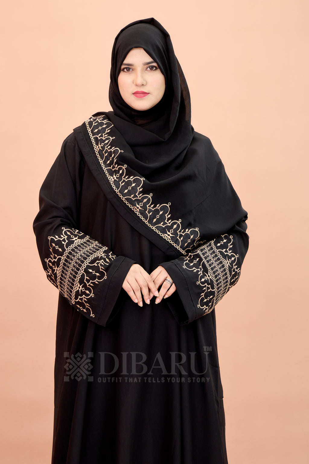 Round Neck Arc Embroidery work with Plazo Sleeve Made Up Of Premium Firdos Fabric Full Lenght Designer Aabya For Womens And Girls