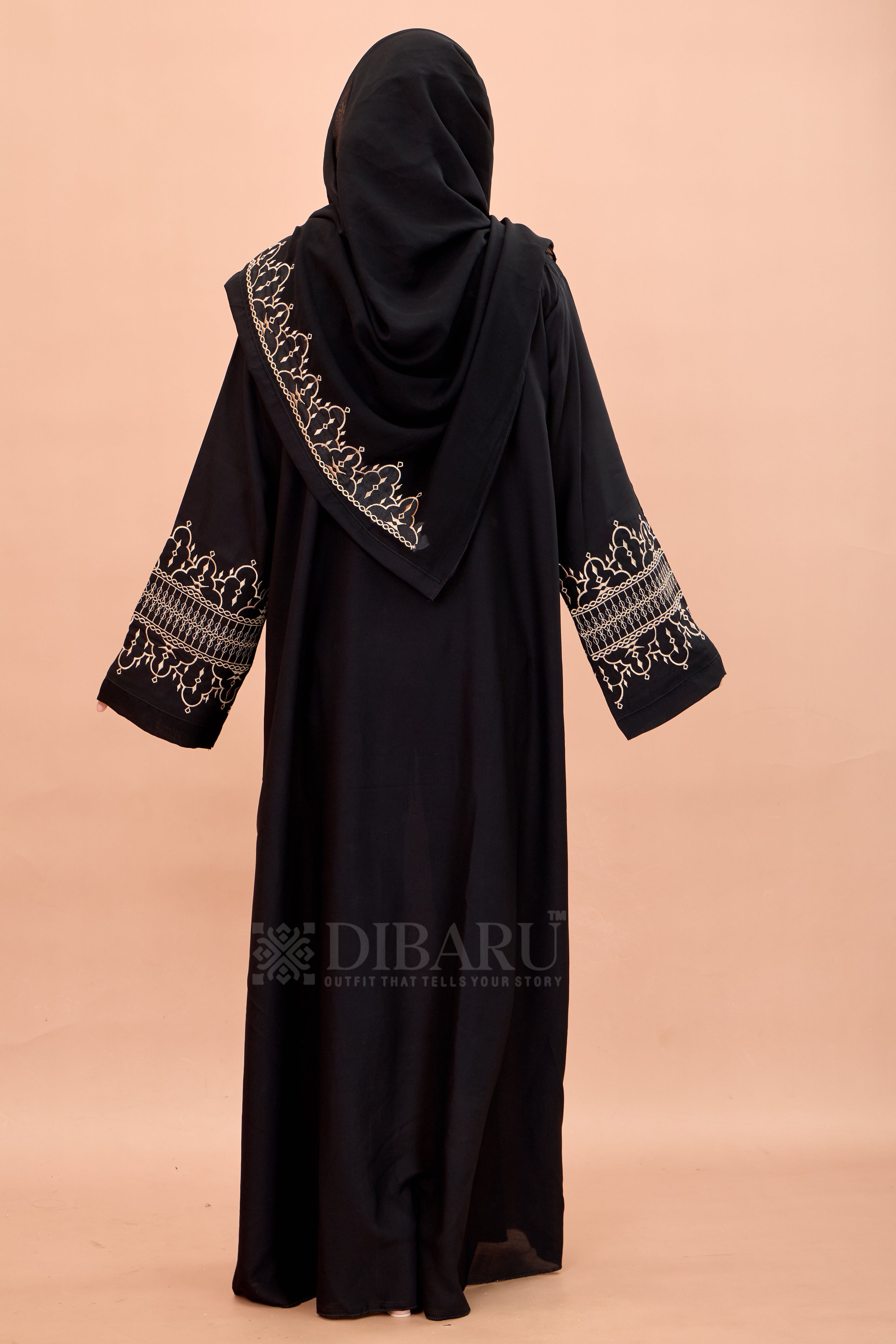 Round Neck Arc Embroidery work with Plazo Sleeve Made Up Of Premium Firdos Fabric Full Lenght Designer Aabya For Womens And Girls