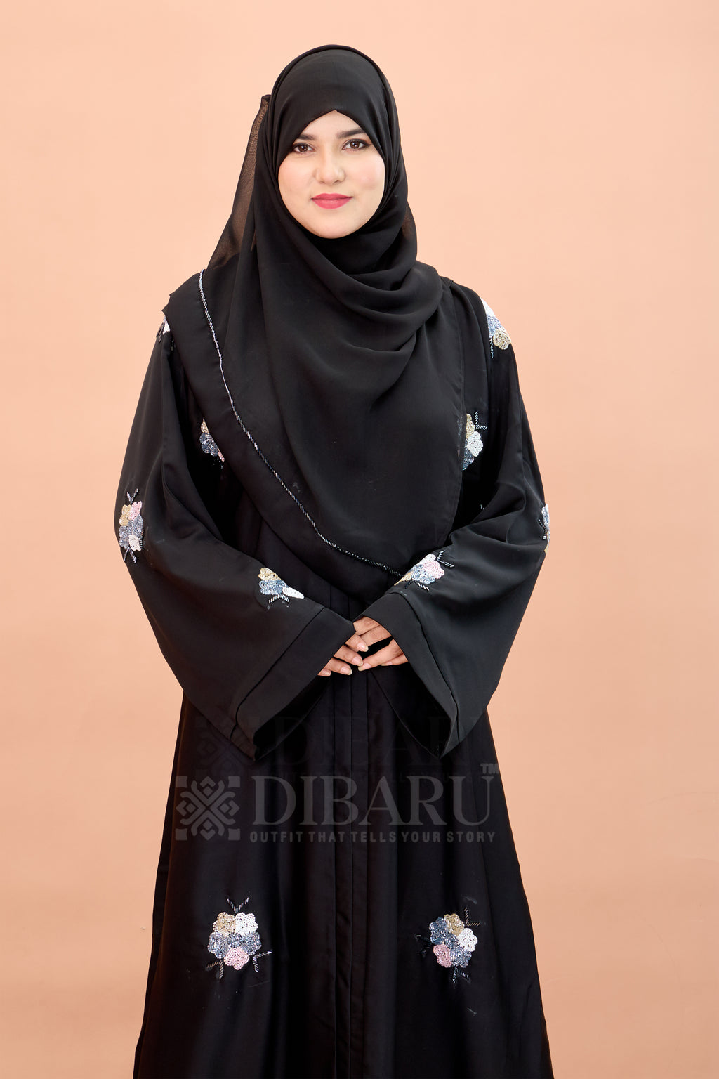 V Neck 5 Color Flower Hand Work With Plazo Sleeve Made Up Of Imported Nida Fabric Full Lenght Designer Aabya For Womens And Girls