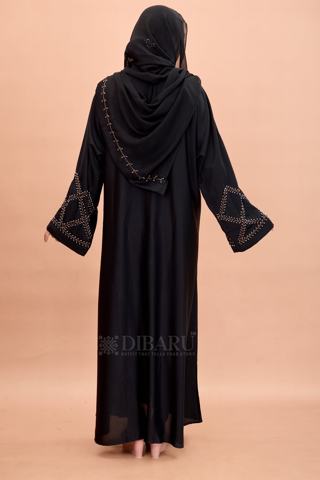 V Neck Square Pattern Cutdana Hand Work With Plazo Sleeve Made Up Of Imported Nida Fabric Full Lenght Designer Aabya For Womens And Girls