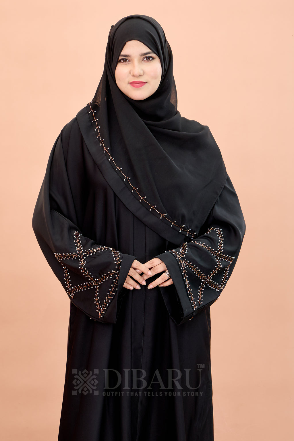 V Neck Square Pattern Cutdana Hand Work With Plazo Sleeve Made Up Of Imported Nida Fabric Full Lenght Designer Aabya For Womens And Girls