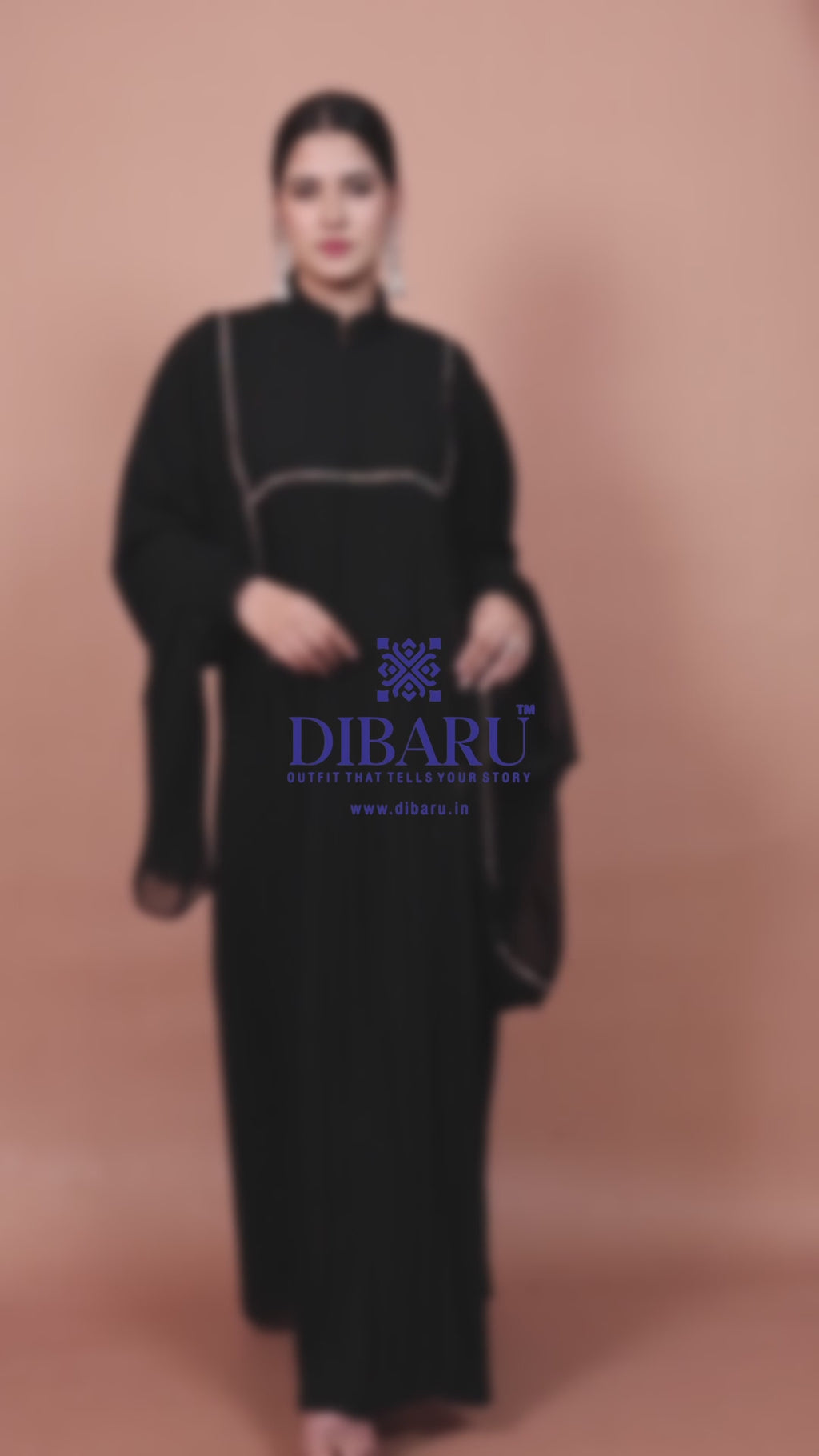 Round Collar Neck Peti Pleating And Stonework with Elastic Sleeve Made Up Of Imported Nida Fabric Full Lenght Designer Aabya For Womens And Girls